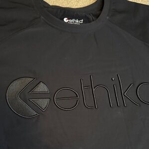 ethika Black Premium Modal Logo crewneck L